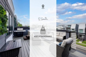 Urban Elegance Rooftop Lounge with Hot Tub